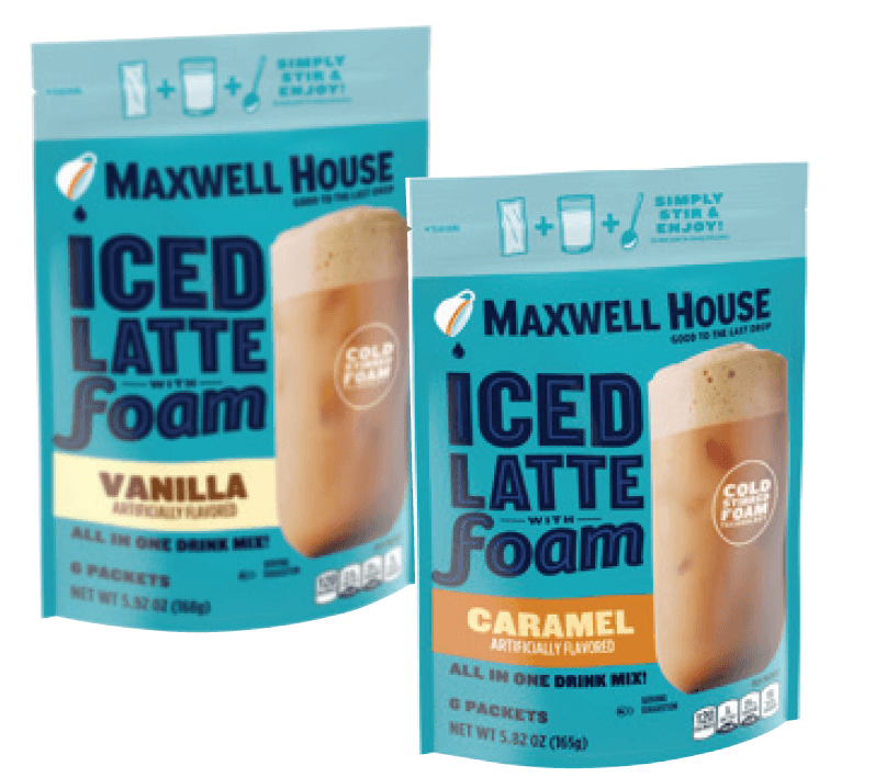 Maxwell House Iced Latte with Foam