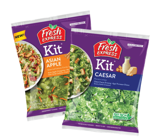 Fresh Express Caesar or Asian Apple Salad Kit
