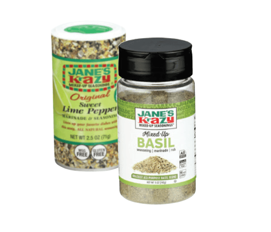 Jane's Krazy Mixed-up 2.5 oz. Lemon or Lime Pepper or 5 oz. Basil