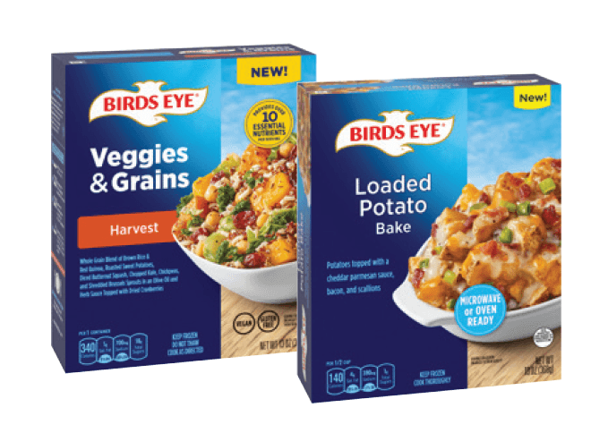 Birds Eye Bakes, Bites, Fire Roasted or Veggies & Grains Frozen Vegetables