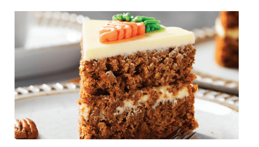 None 2 Slice Carrot Cake with Cream Cheese Icing