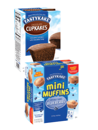 Tastykake Snack Cakes, Honey Buns or Mini Muffins
