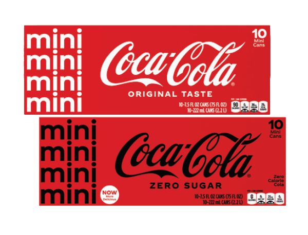 Coca-Cola Classic, Diet, Sprite or Coke Zero Sugar